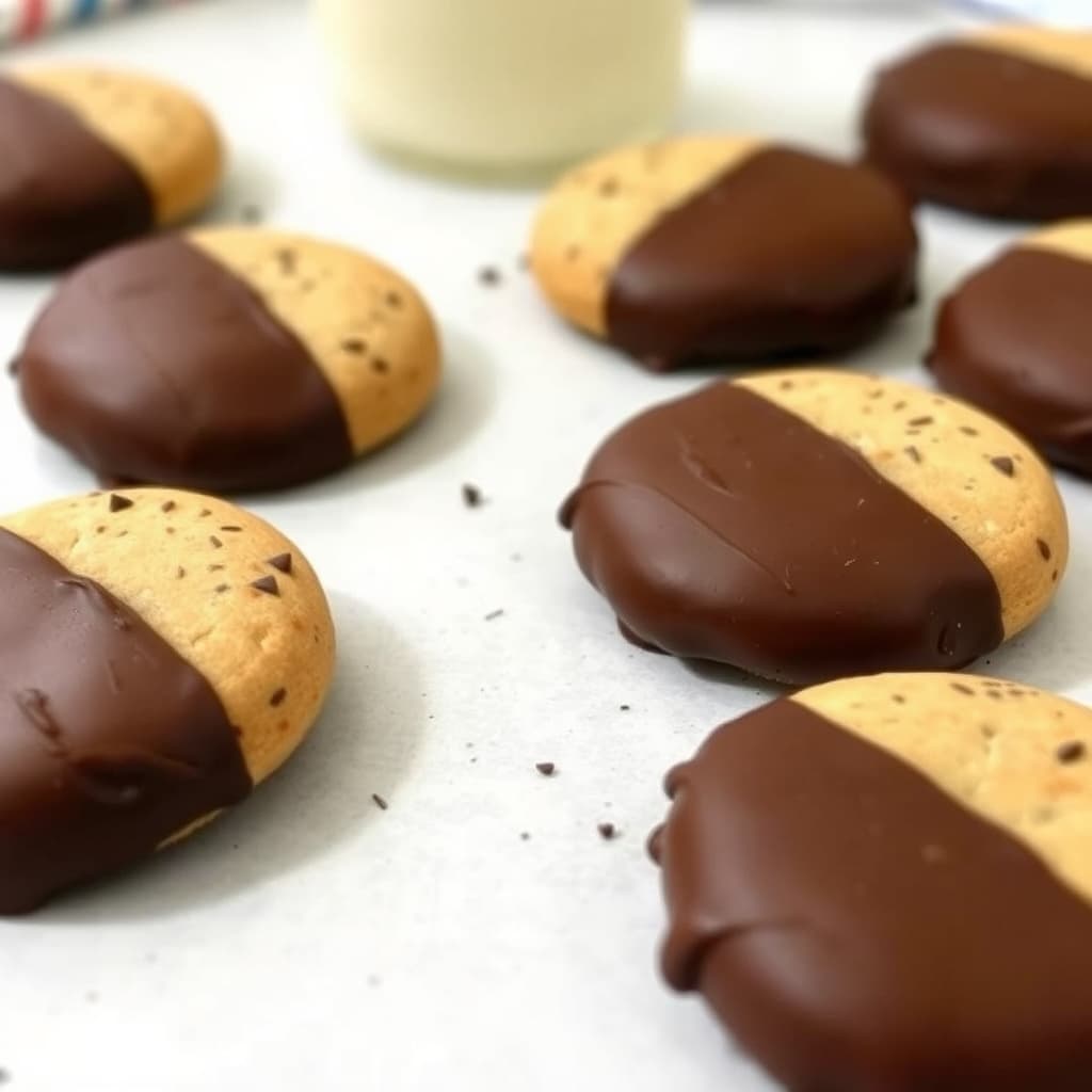 Sjokoladetrekte kjeks