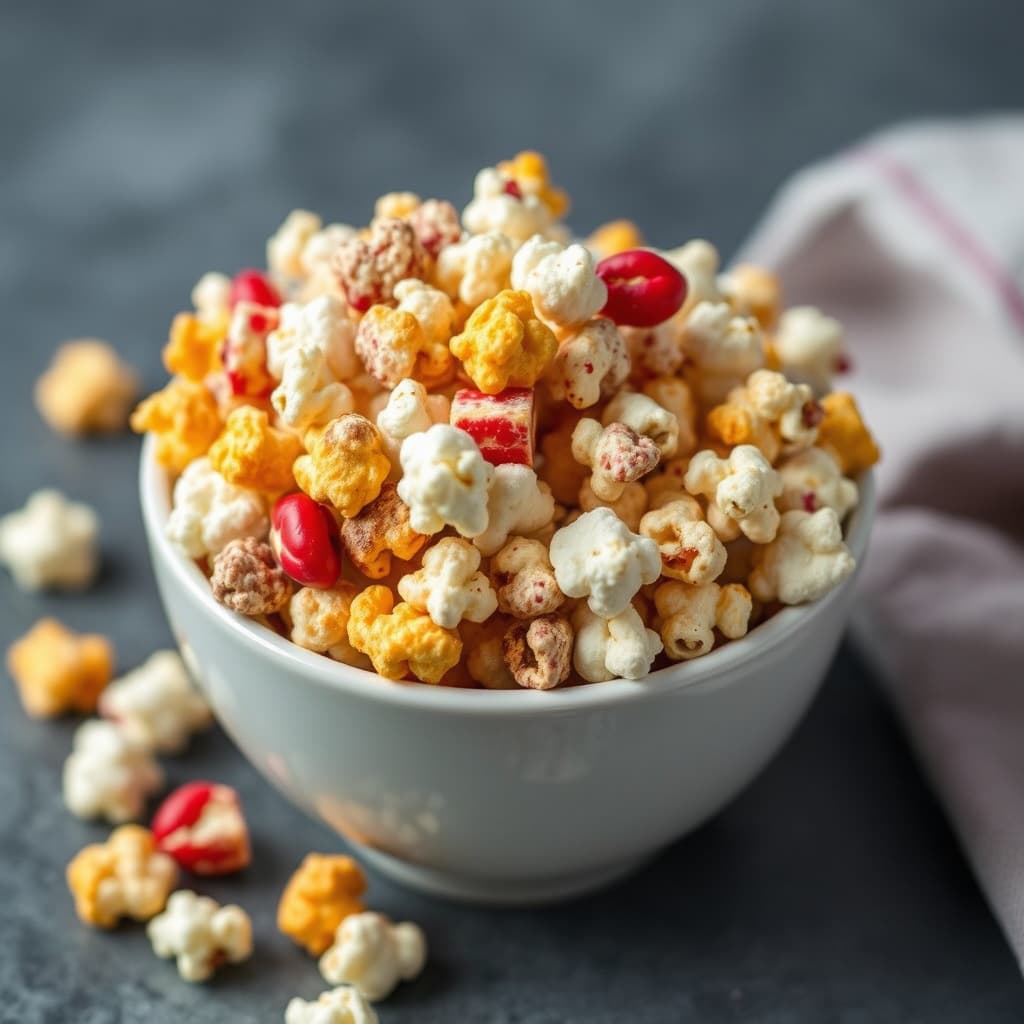 Smakstilsatt popcorn