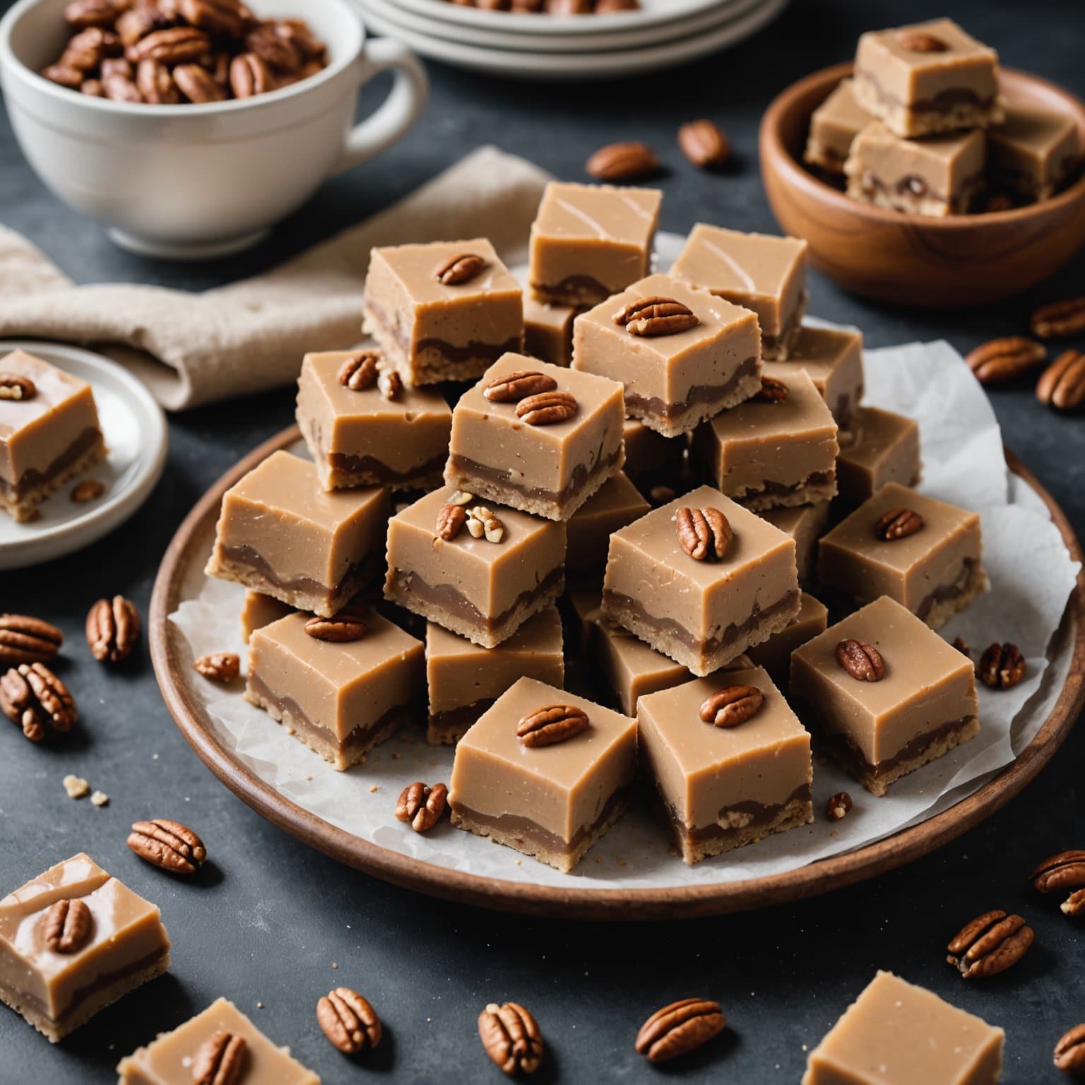 Smør-pekannøttfudge