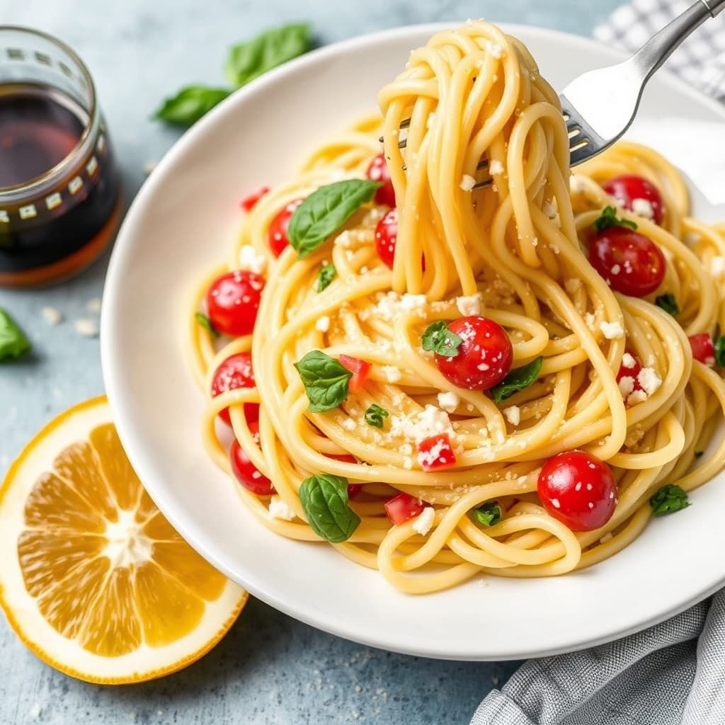 Søt, frisk fettucine