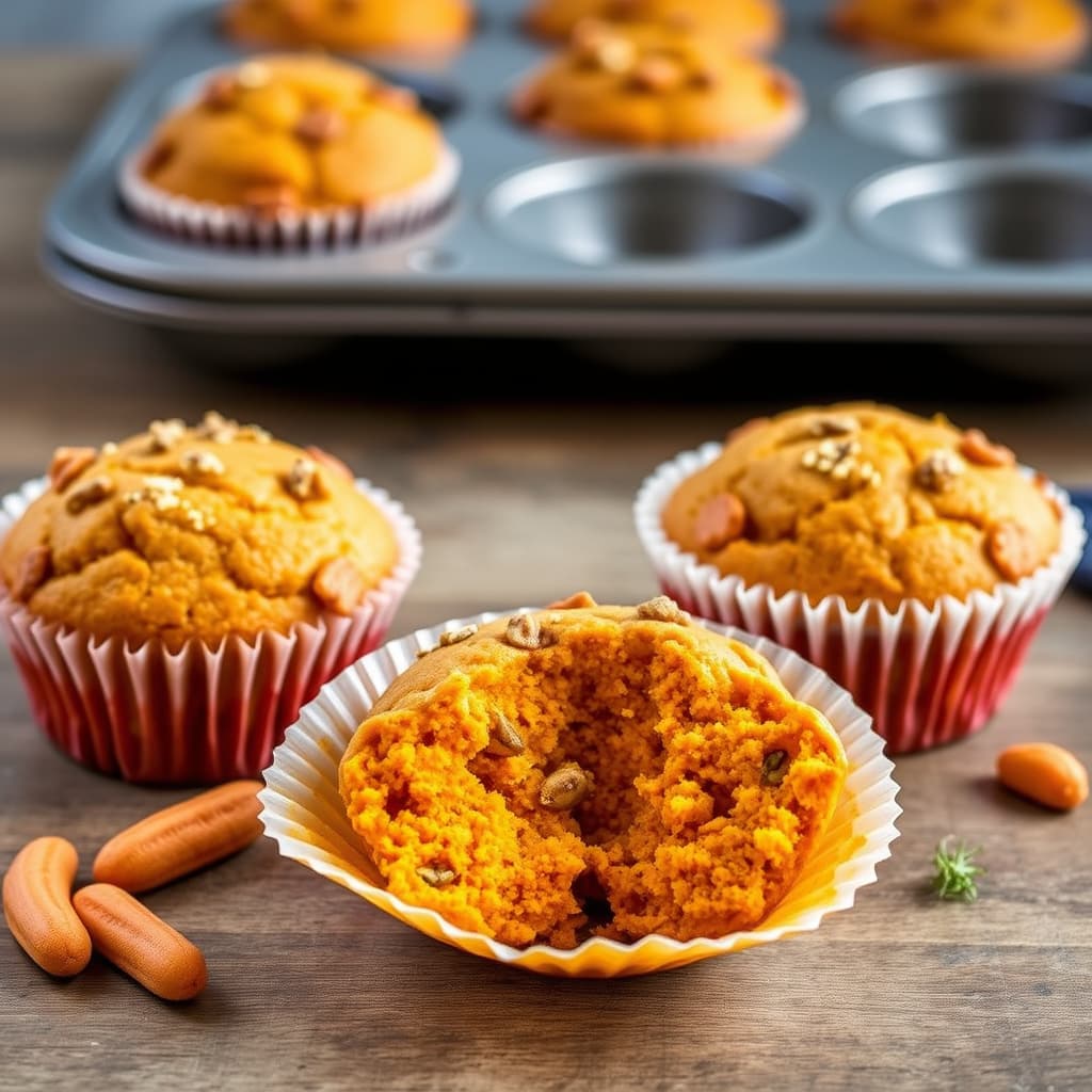 Søtpotet-maismuffins