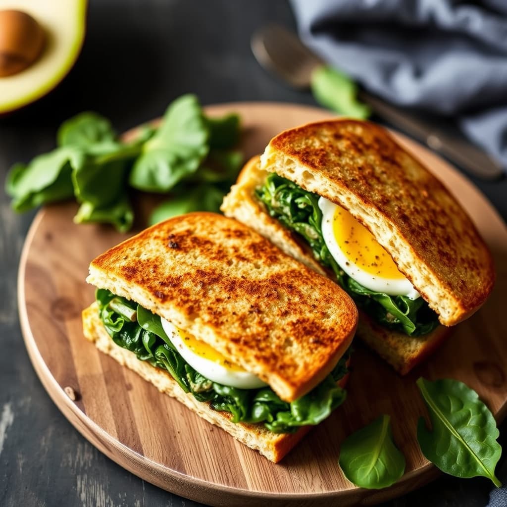 Spinat- og eggeballer