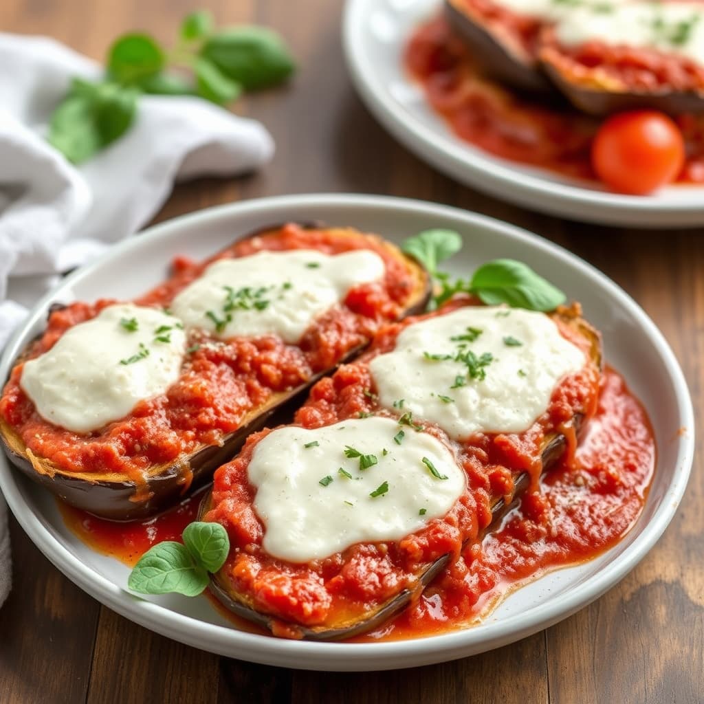 Sprø aubergineparmesan