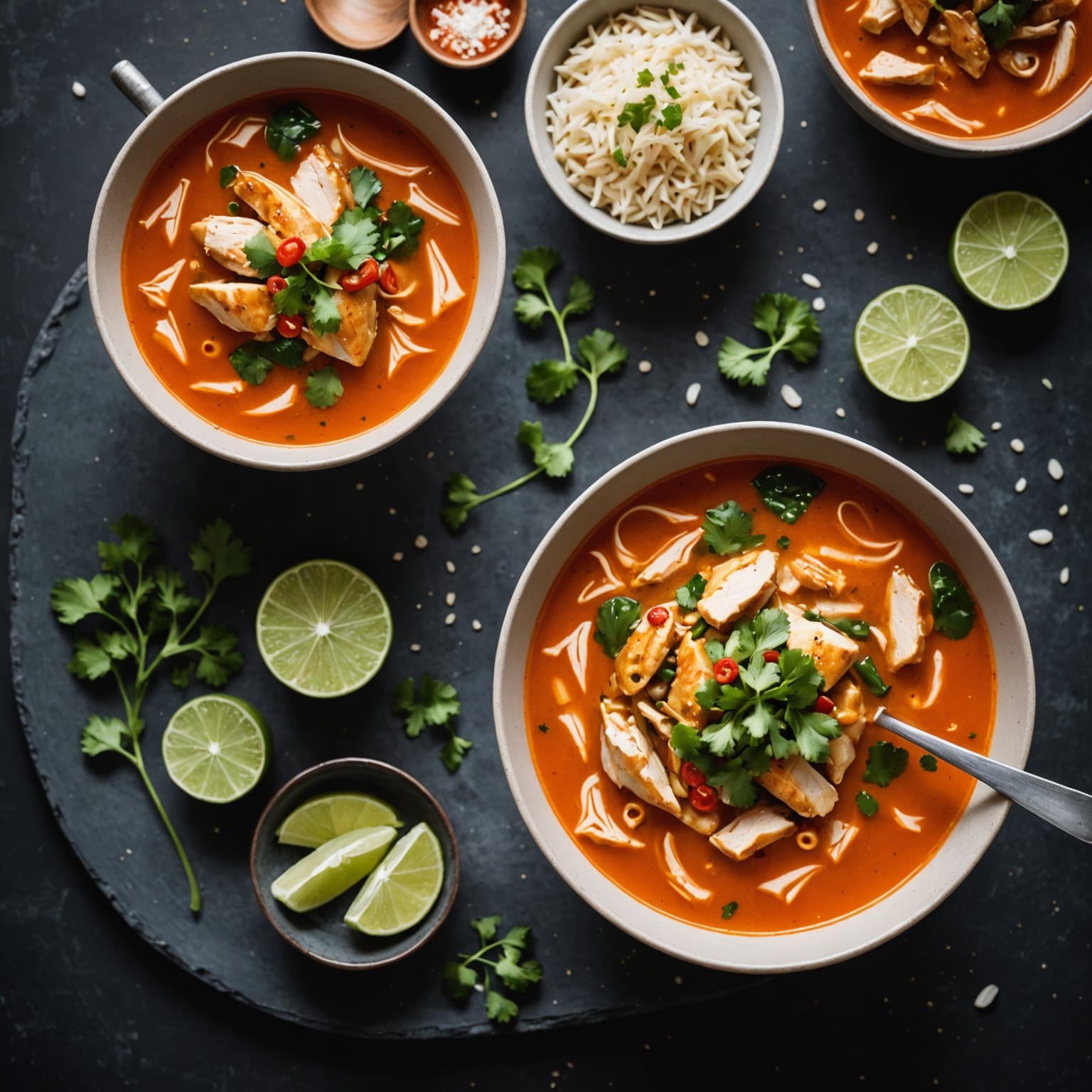 Sriracha-kyllingsuppe