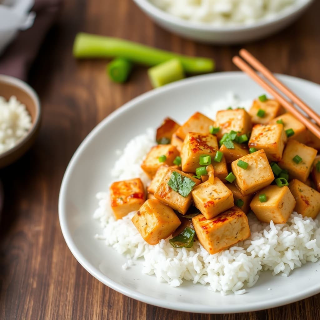Stekt asiatisk tofu
