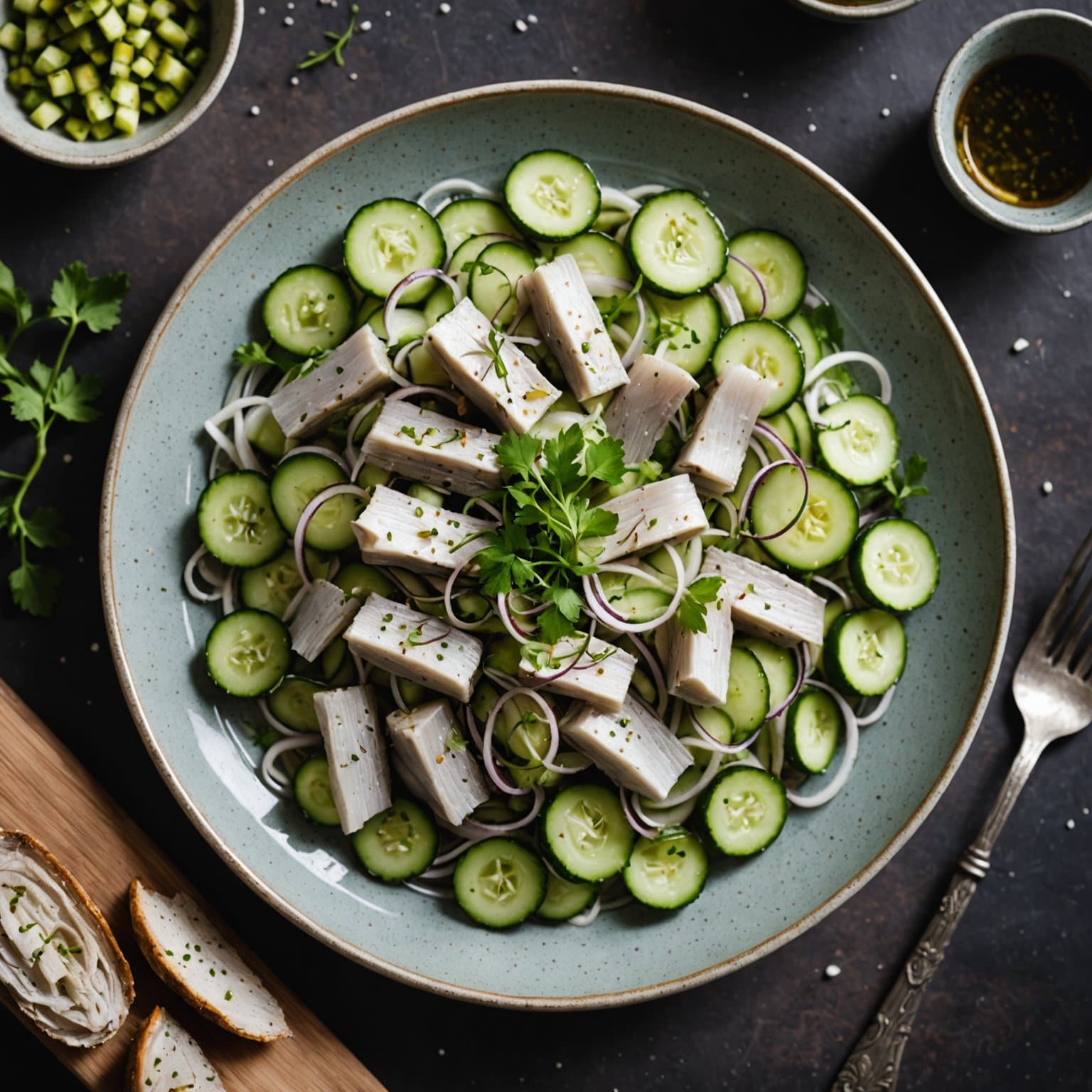 sursild og agurksalat