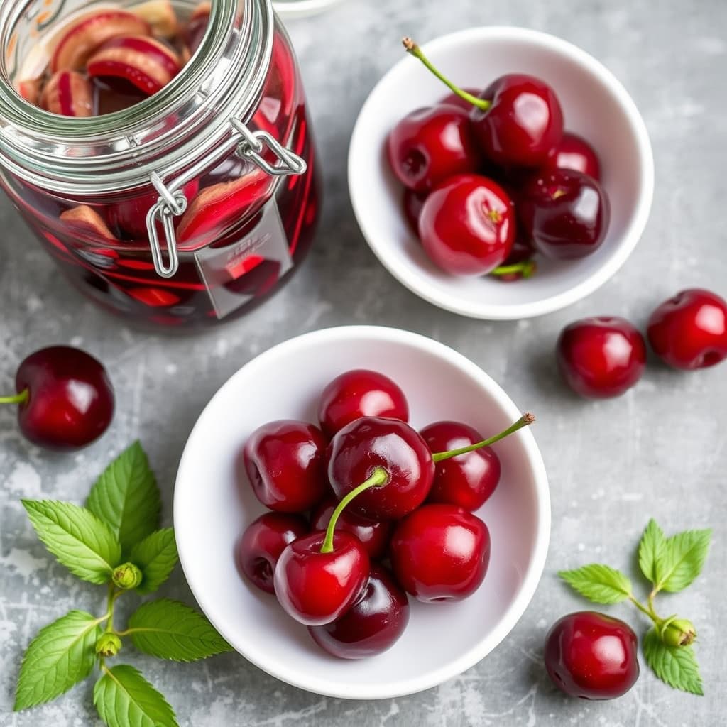 Syltede kirsebær
