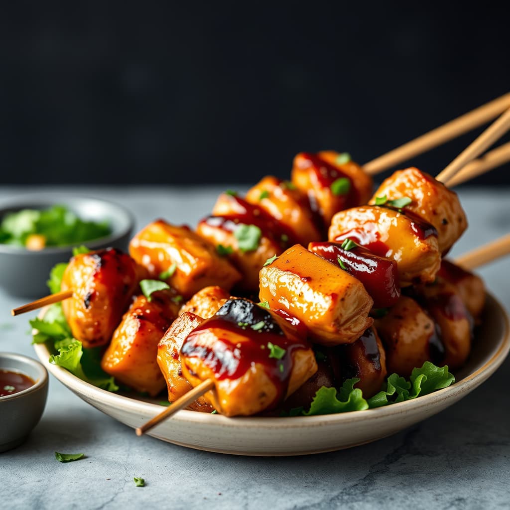 Teriyaki kylling-spyd