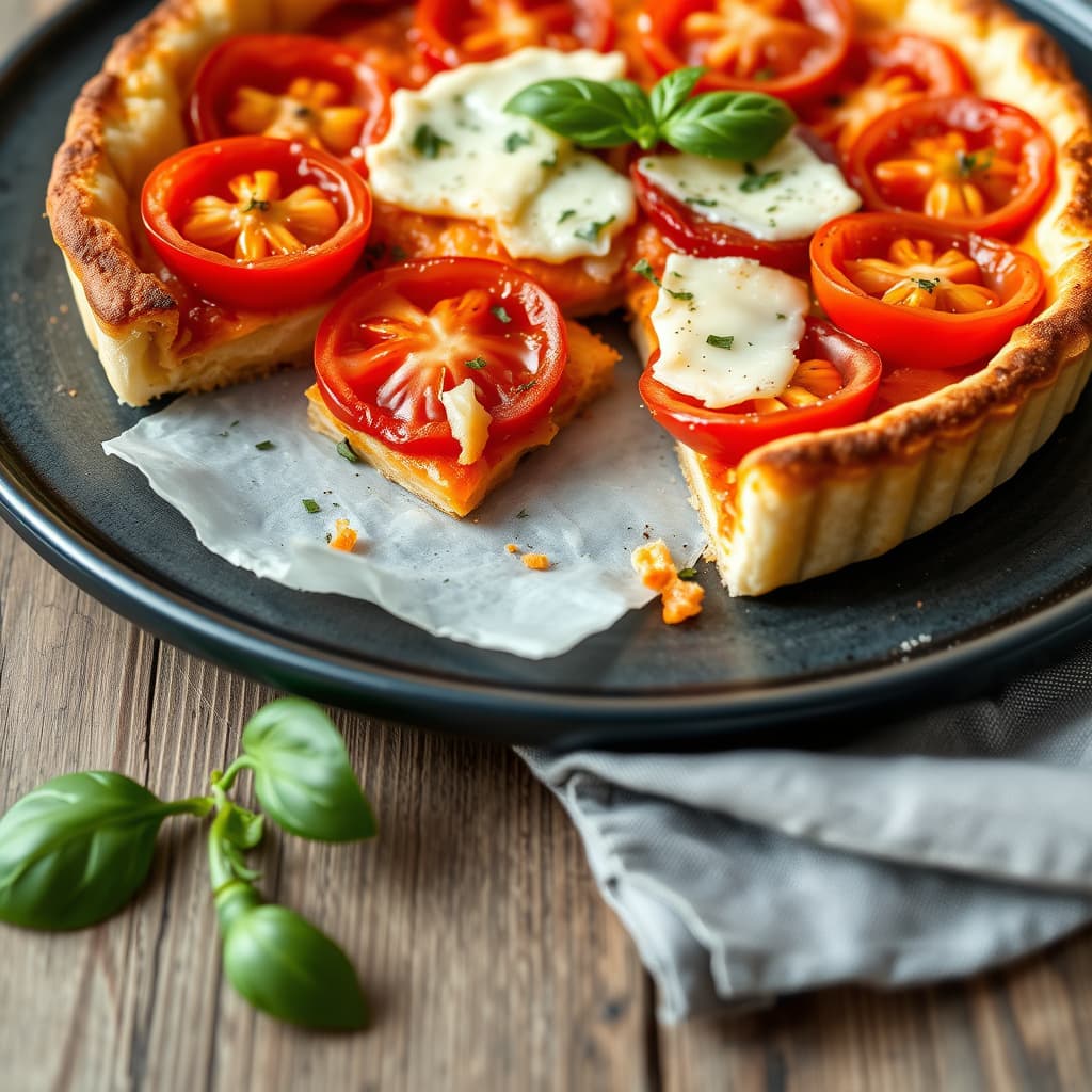 Tomat- og parmesantart