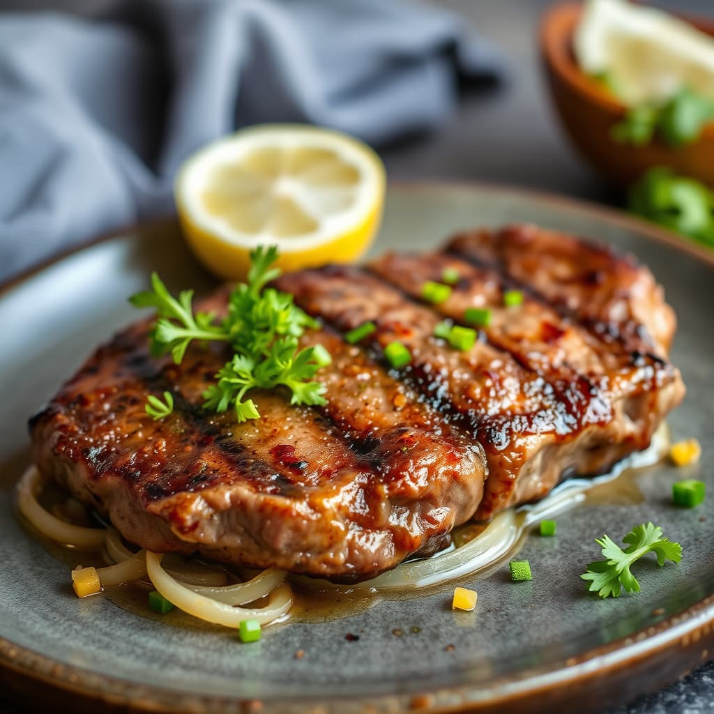 Tørk vannet av biffen