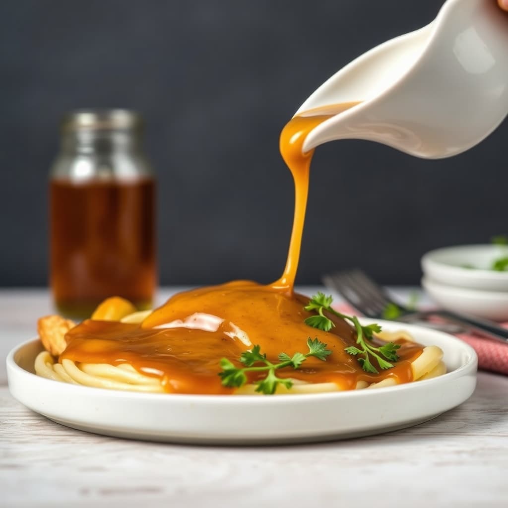 Tørr eplecider-saus