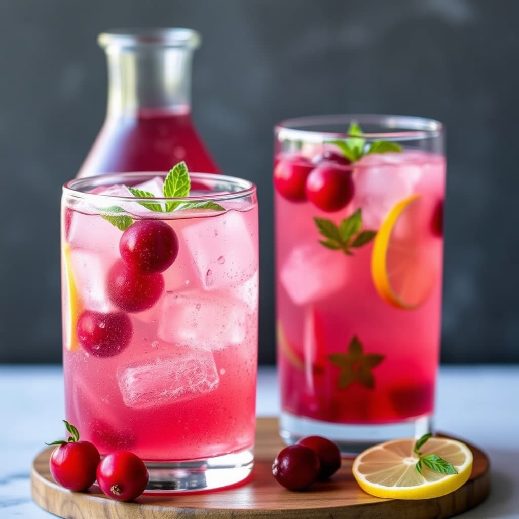 Tranebærvodka-tonics