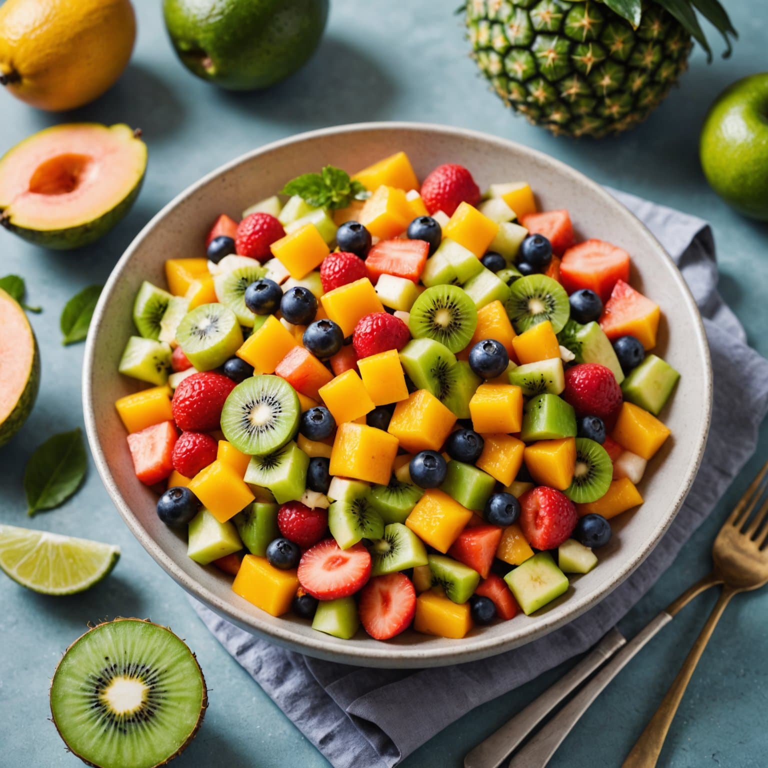 Tropisk øy fruktsalat