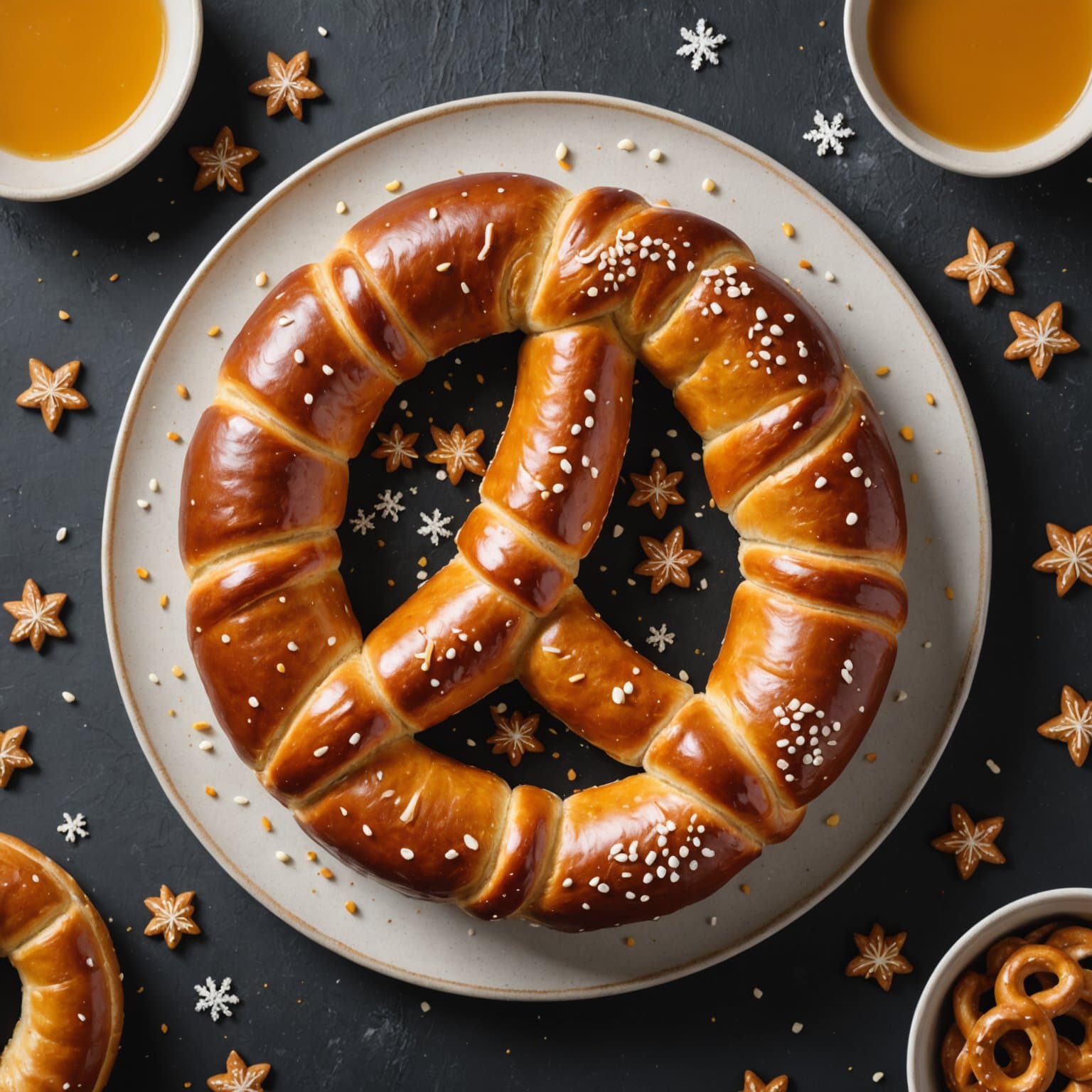 Tysk nyttårspretzel