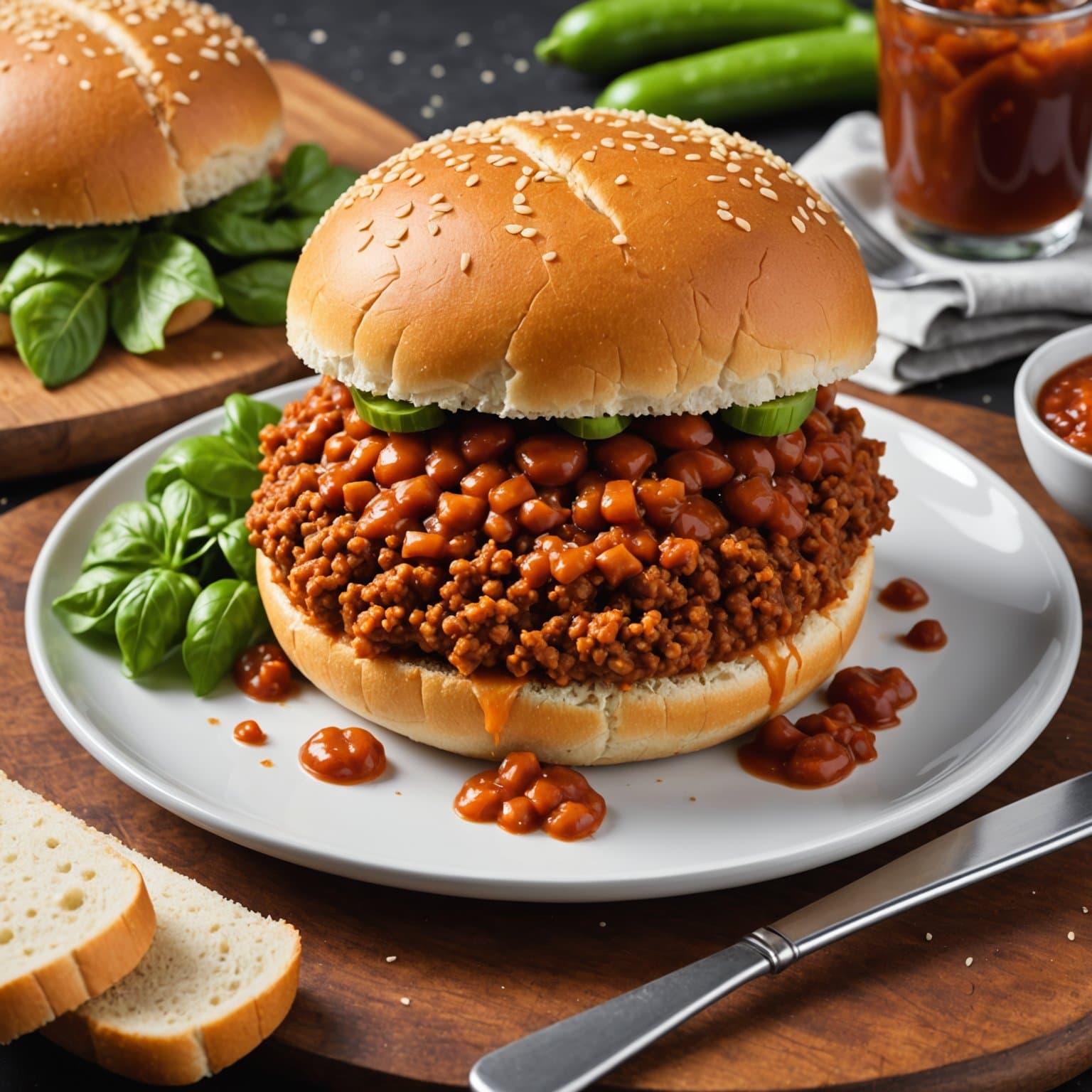 Vegetarisk Sloppy Joe