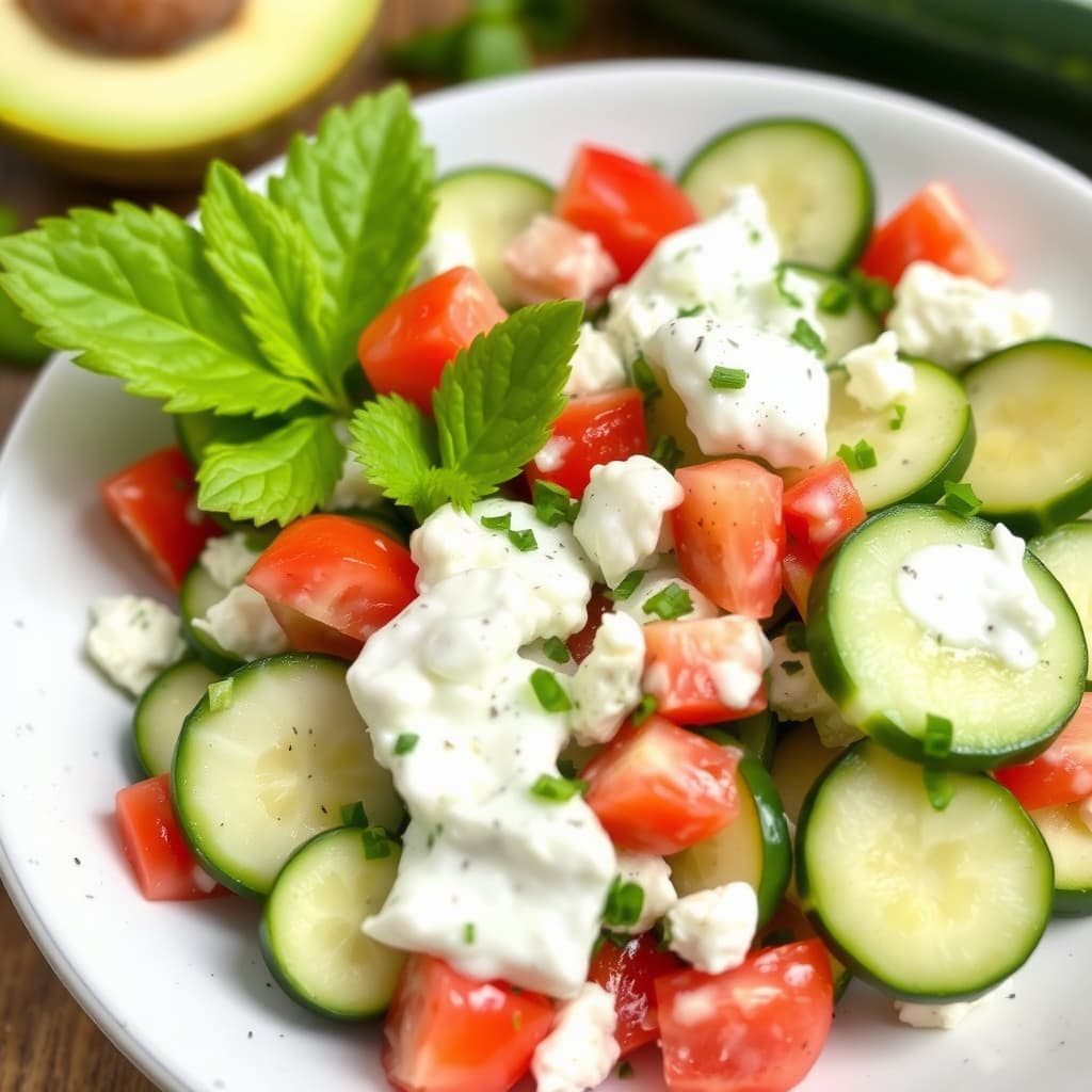 Yoghurtsalat med agurk