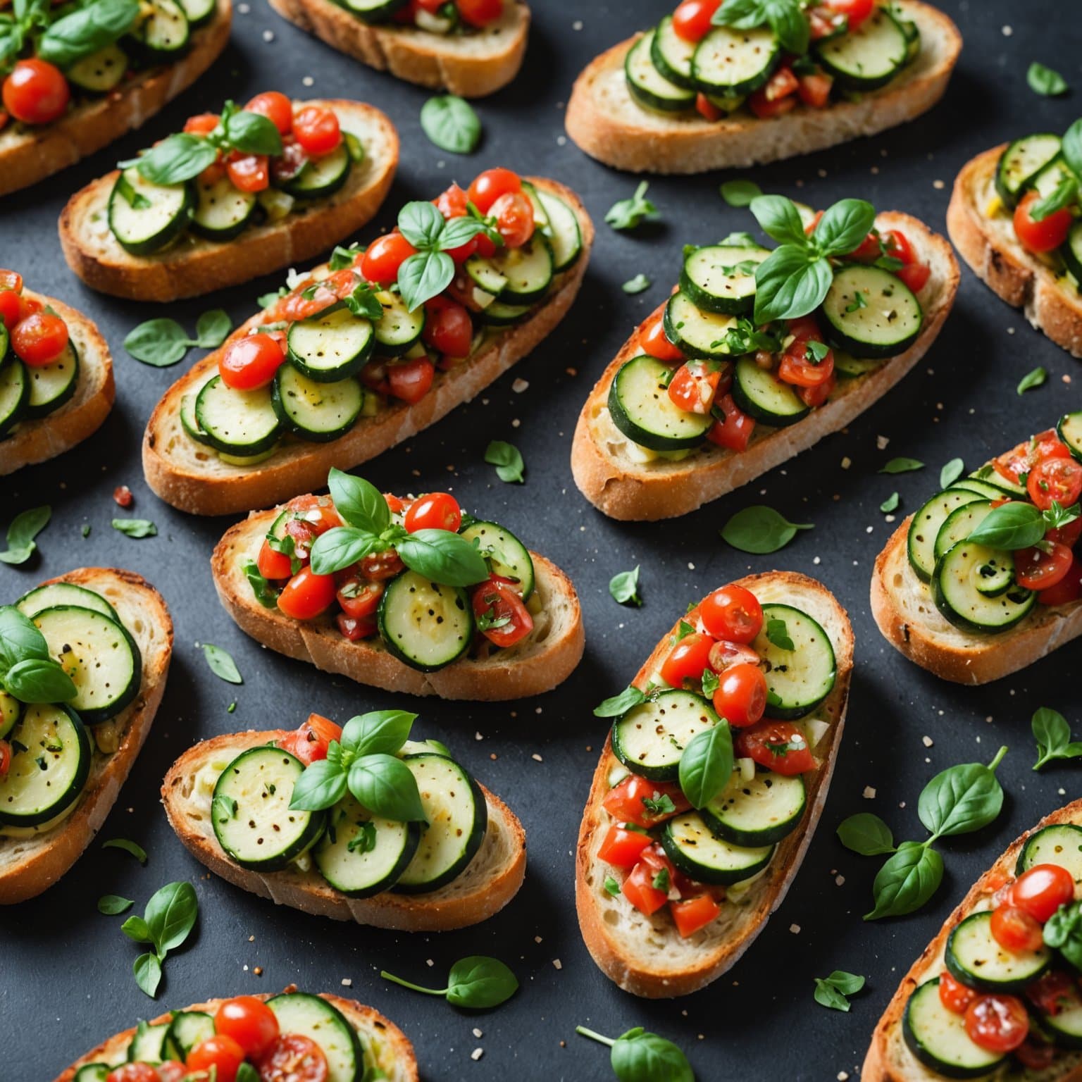 Zucchini-bruschetta