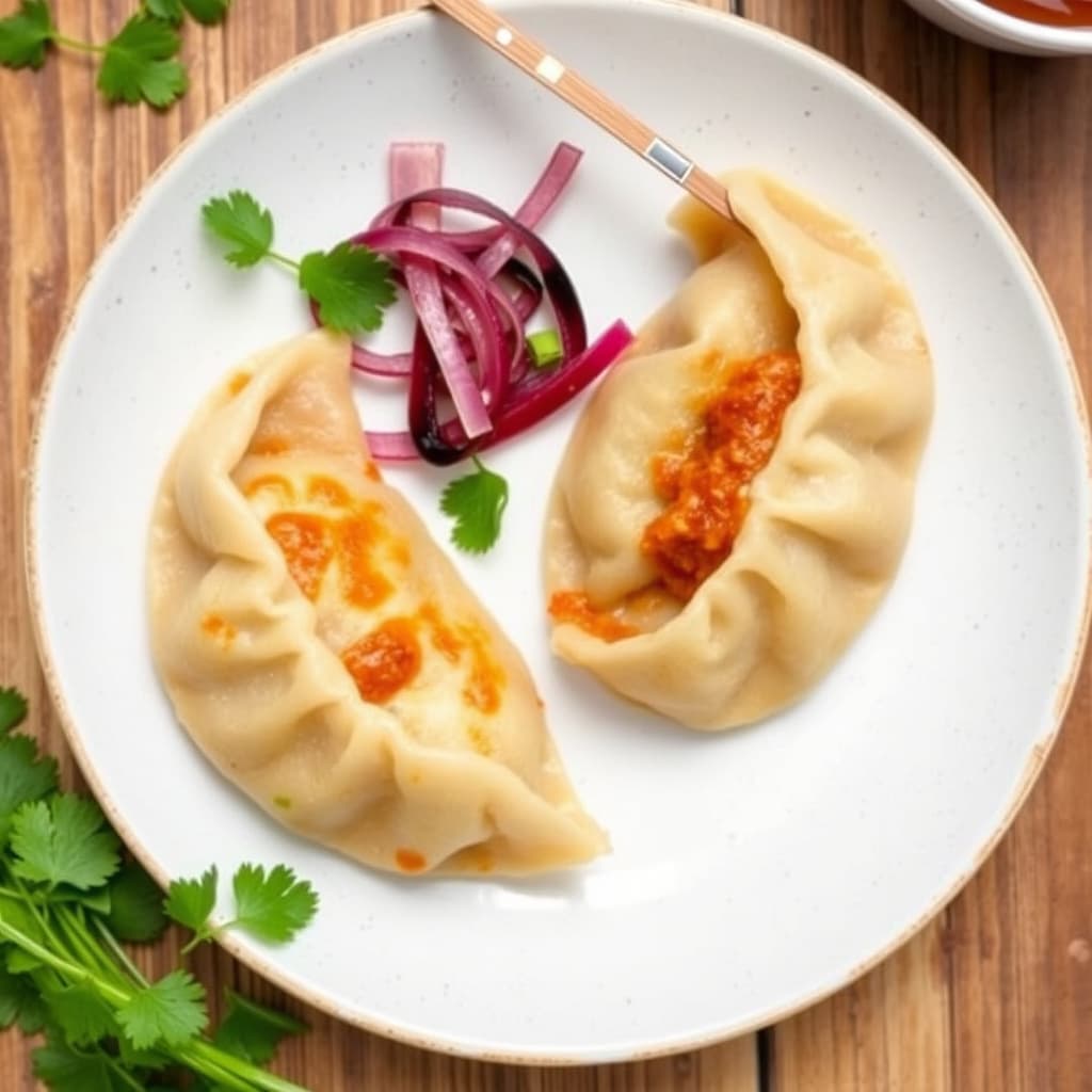 2 for 1 svinekjøtt- og ingefærpotstickers