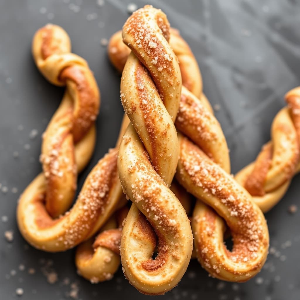 3-ingredienser kanel-sukker twists