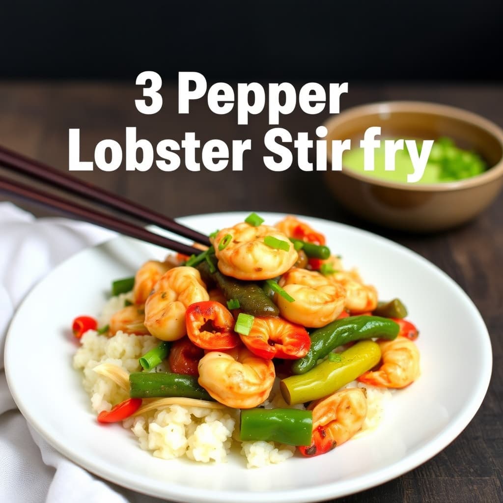 3 Pepper Lobster Stir-fry
