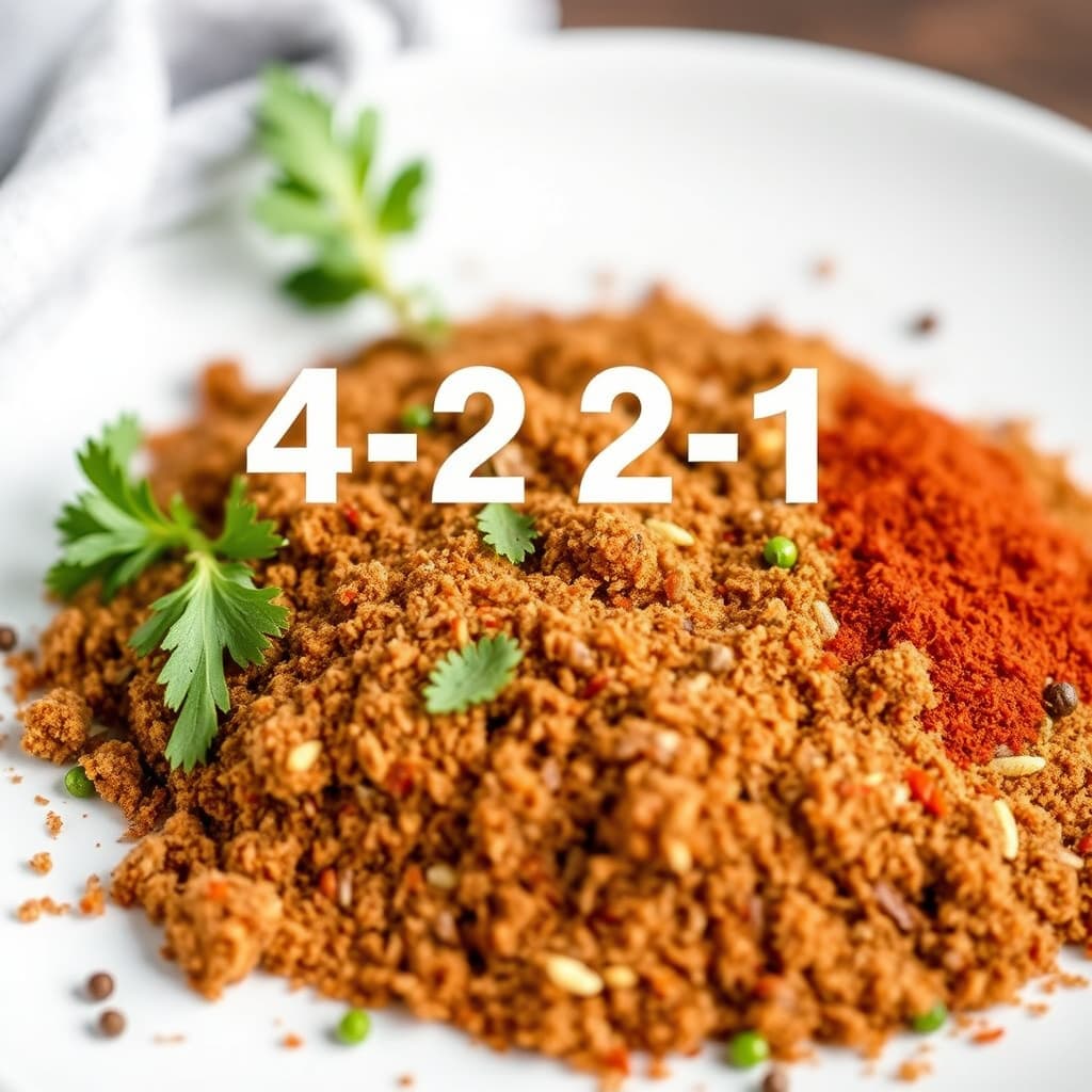 4-3-2-1 krydderblanding