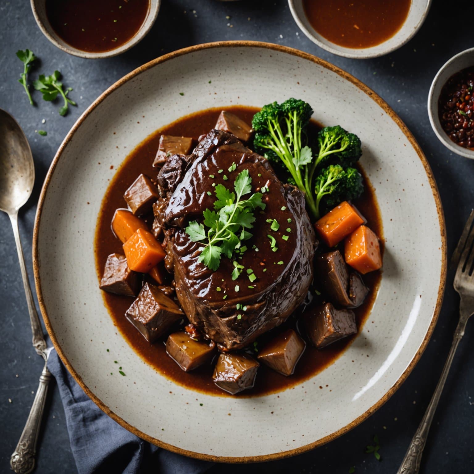 Brystekjøtt av okse, braisert