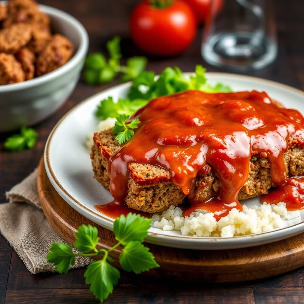 Kjøttkake med tomatsaus