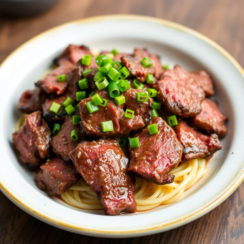 Koreansk grillet storfekjøtt (Bulgogi)