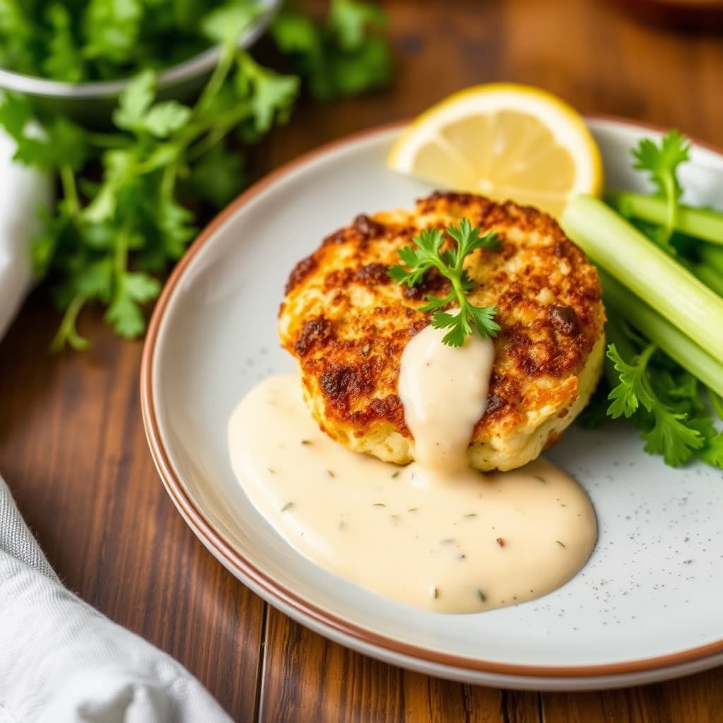 Krabbekaker med remuladesaus