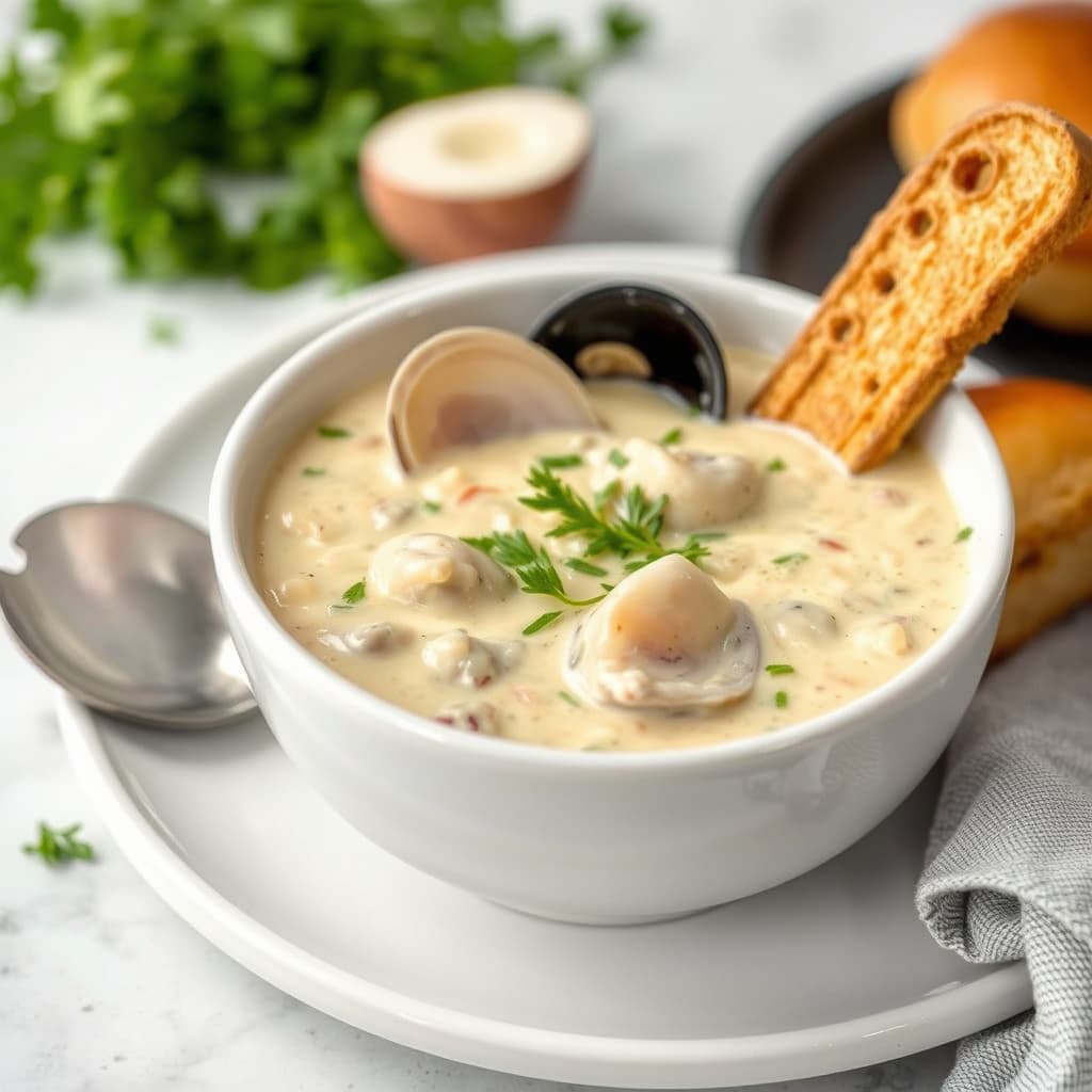 Kraftig clam chowder