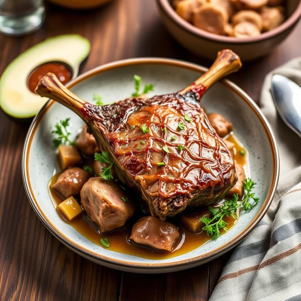 A. N.s langsomme lammelår med skulder