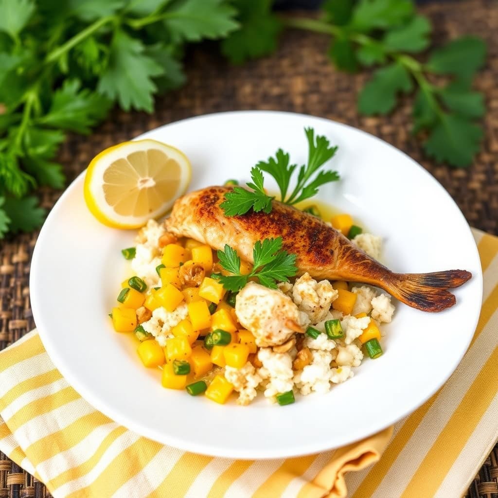 Ackee og saltet torsk (saltfisk)