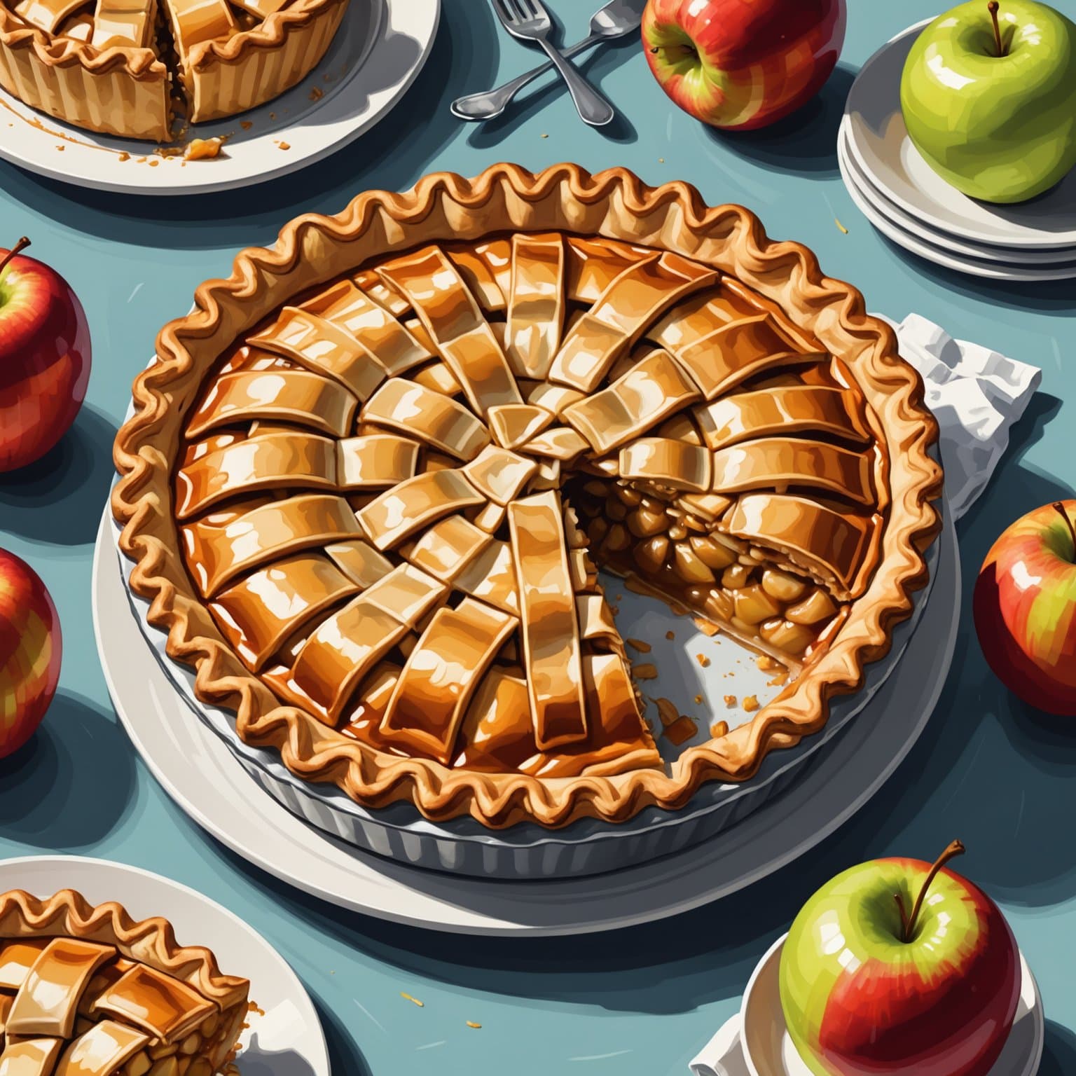 Adams 12-tommers dype eplepai