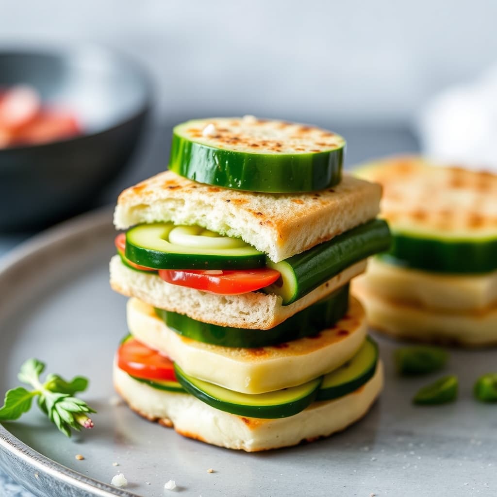 Agurksandwich med fingerstørrelse