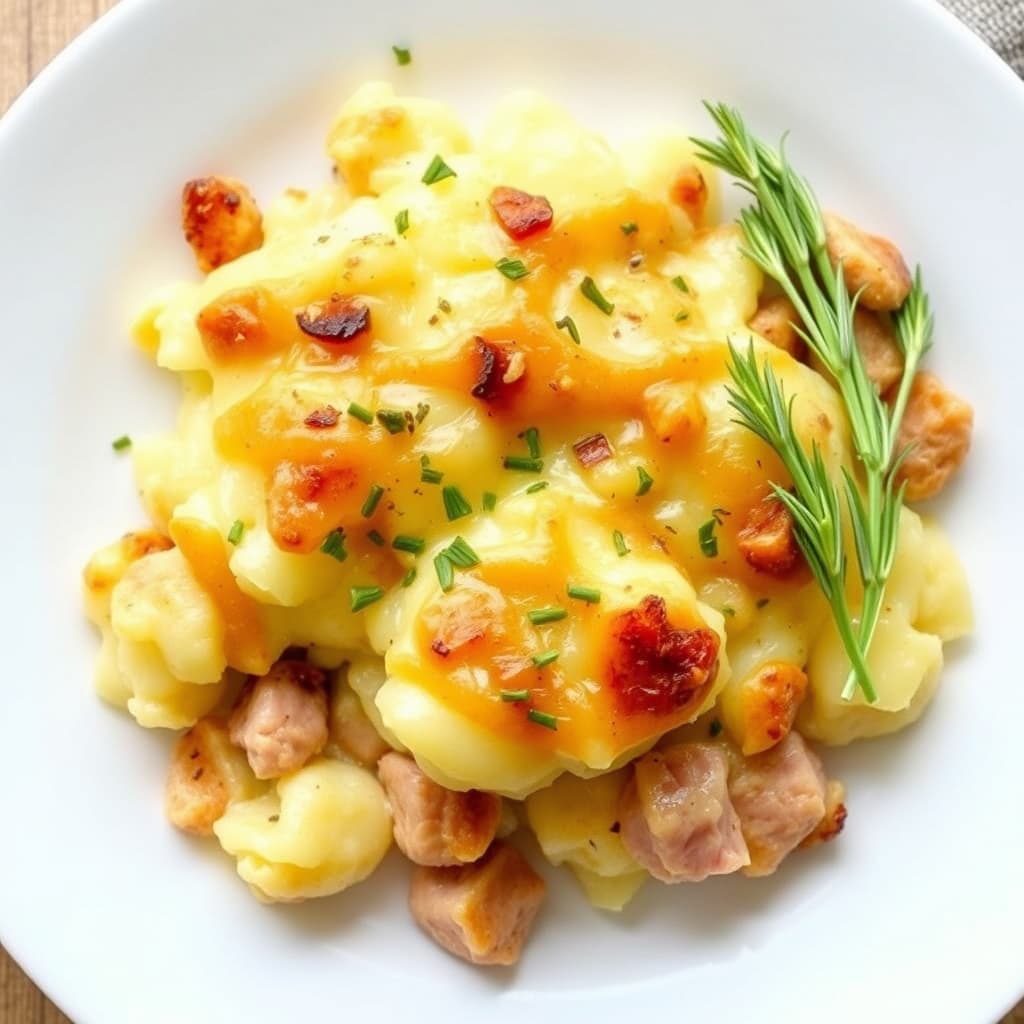 Alishas gratinerte poteter og skinke