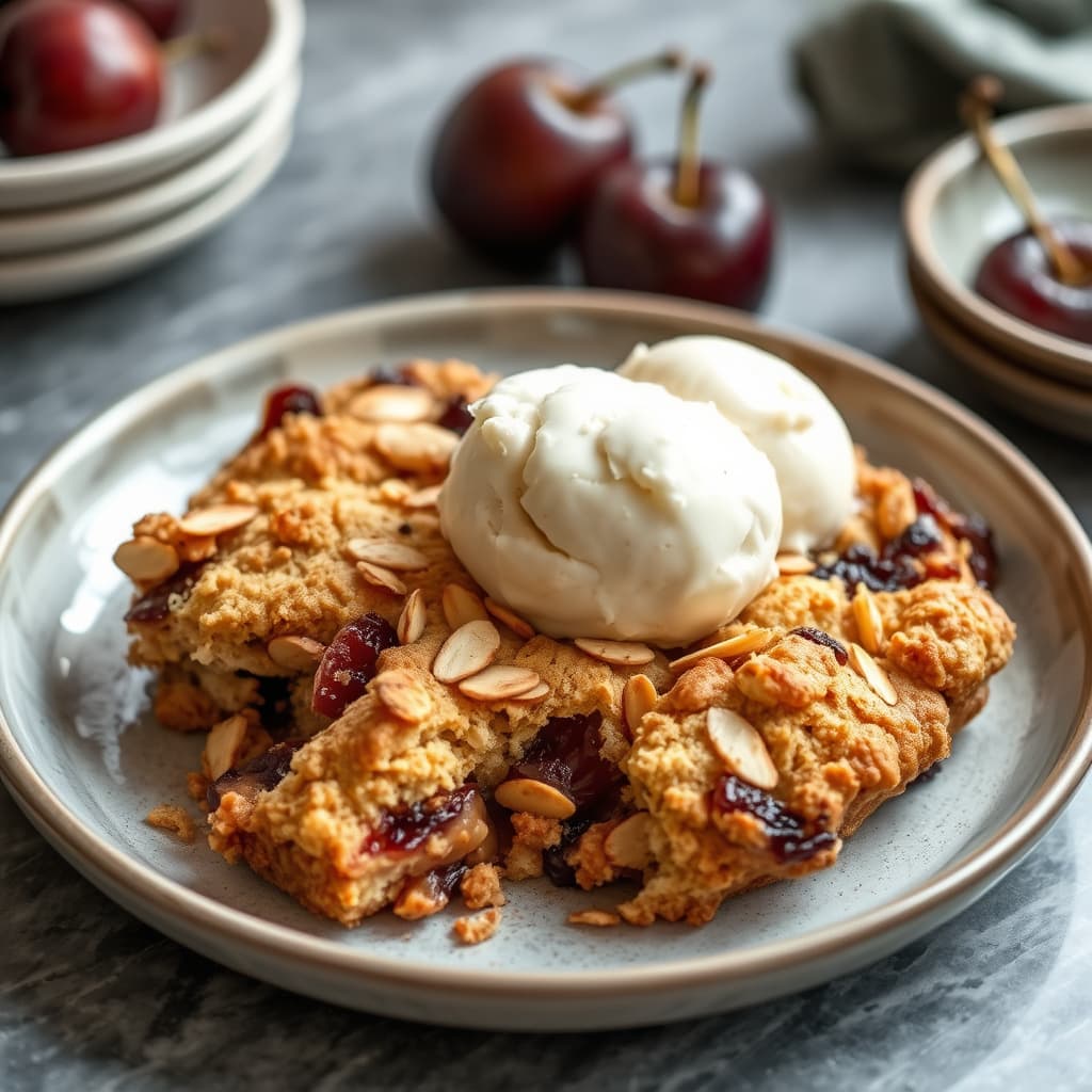 Almond-Plum Buckle
