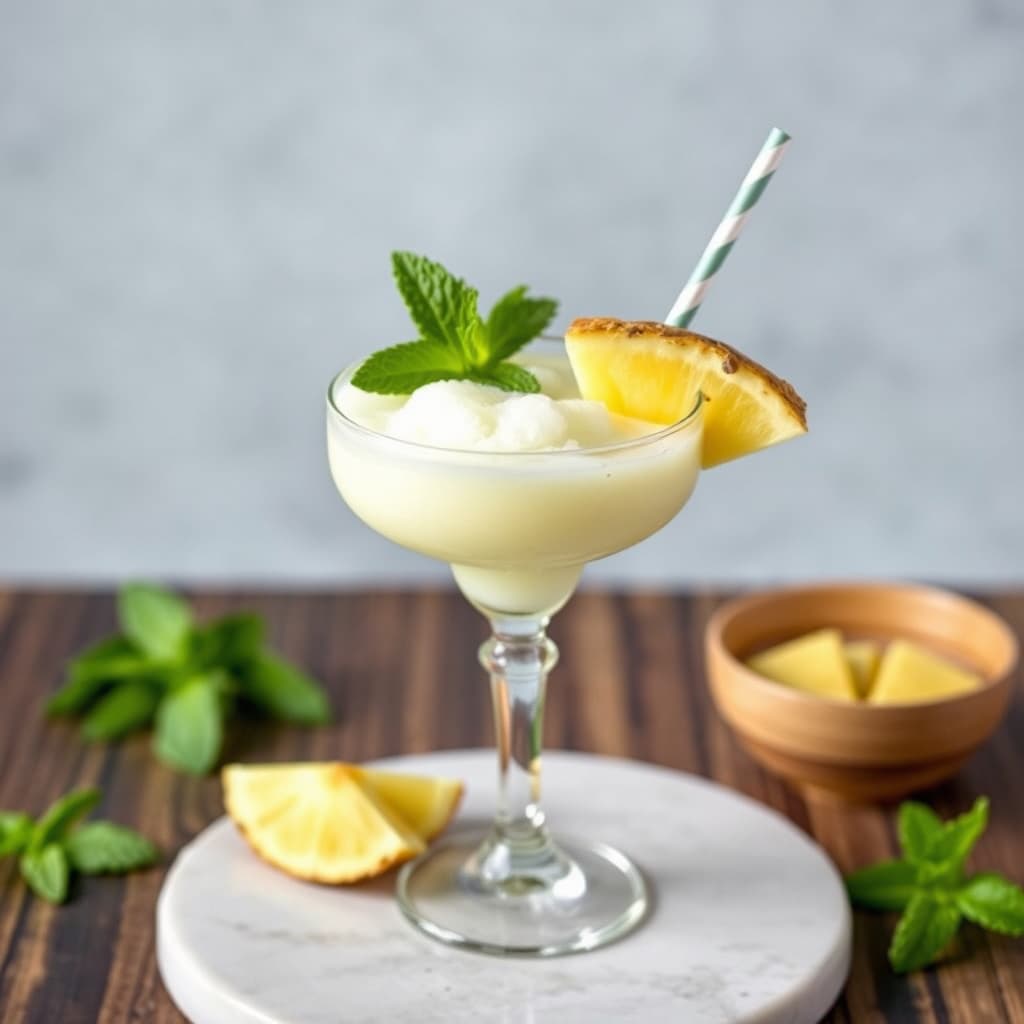 Ananas- og myntefrossen Daiquiri