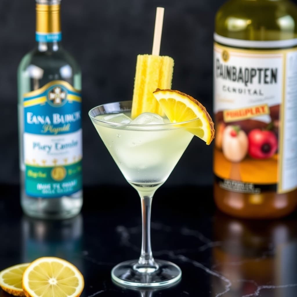 Ananas-safir-isbit-martini