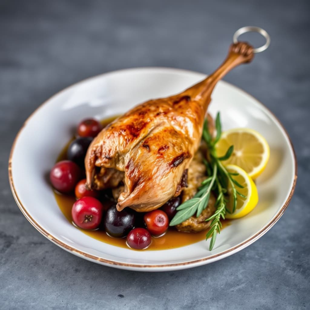 And på spyd med plommer, Vin Santo og salvie