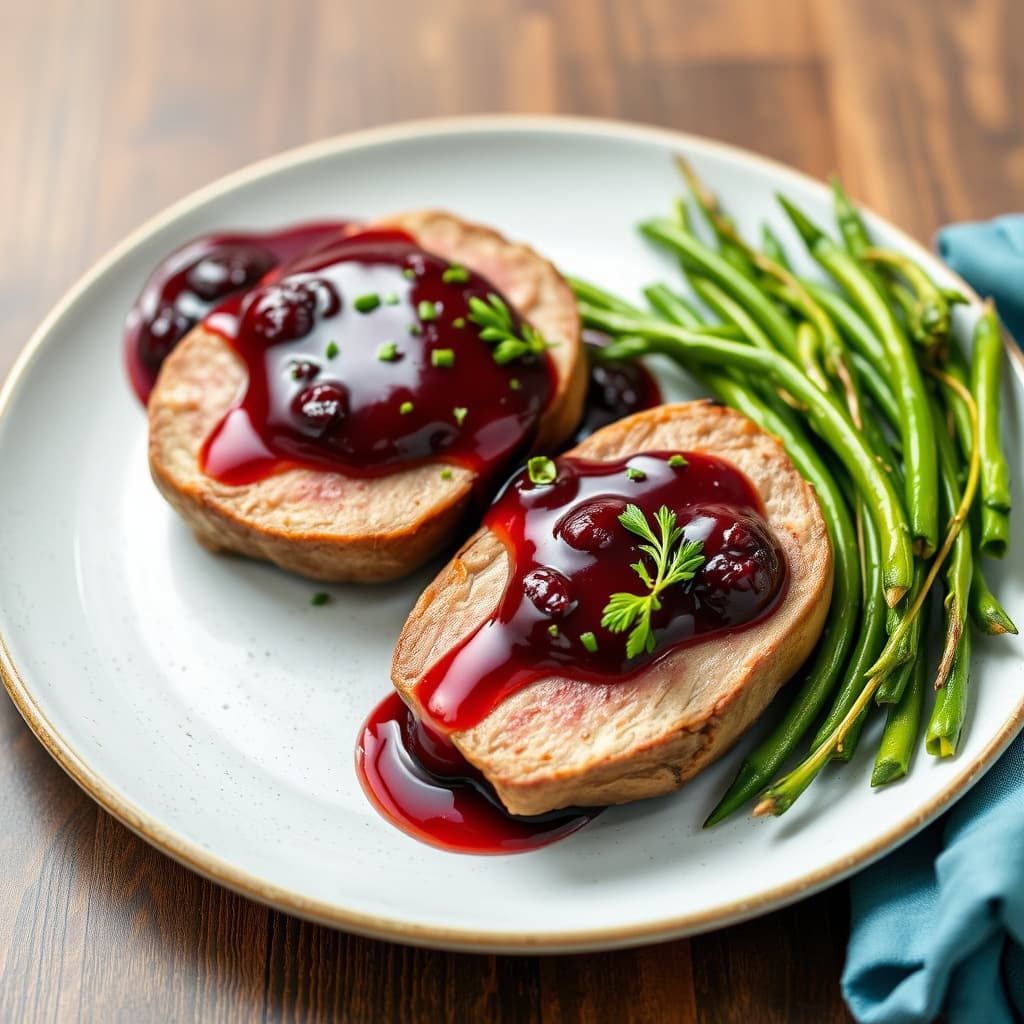 Andebryst med sitrus-, portvin- og kirsebersaus