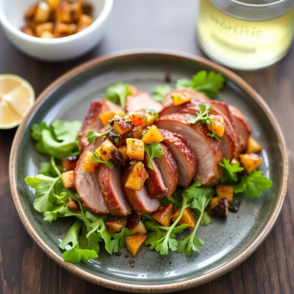 Andeduetter på to måter med Clementine-fig-relish