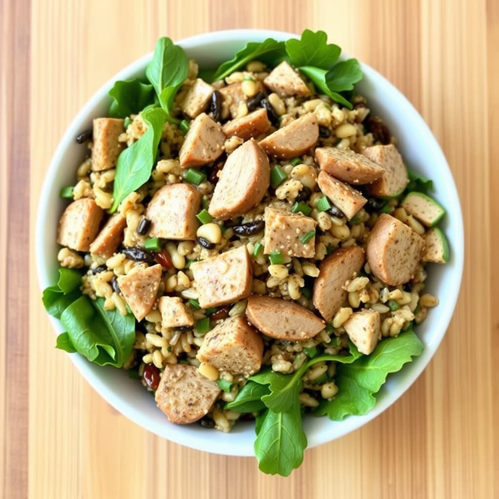 Andedyr- og villrisalat