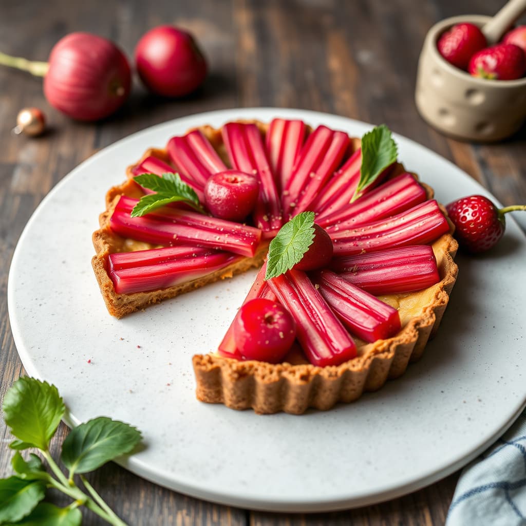 Åpen rabarbratærte