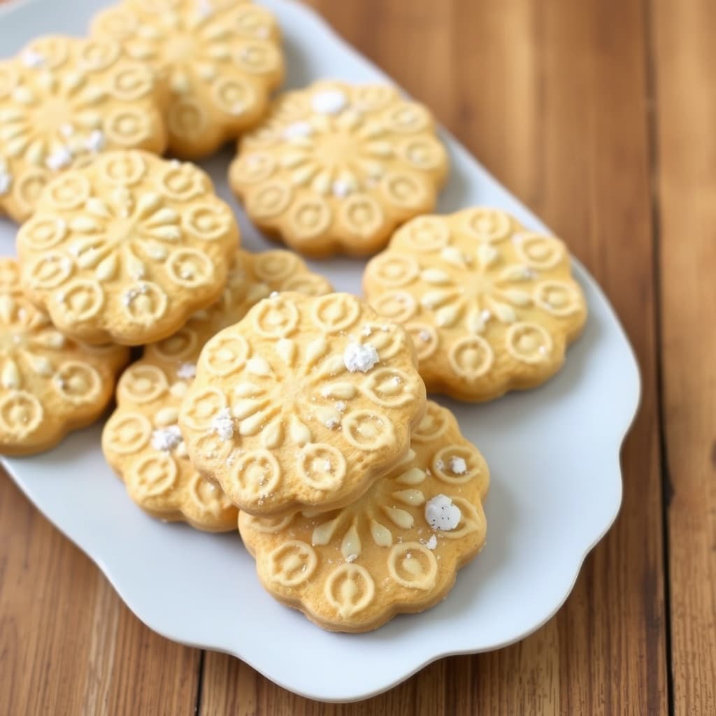 Appelsin- og mandel-lace kjeks