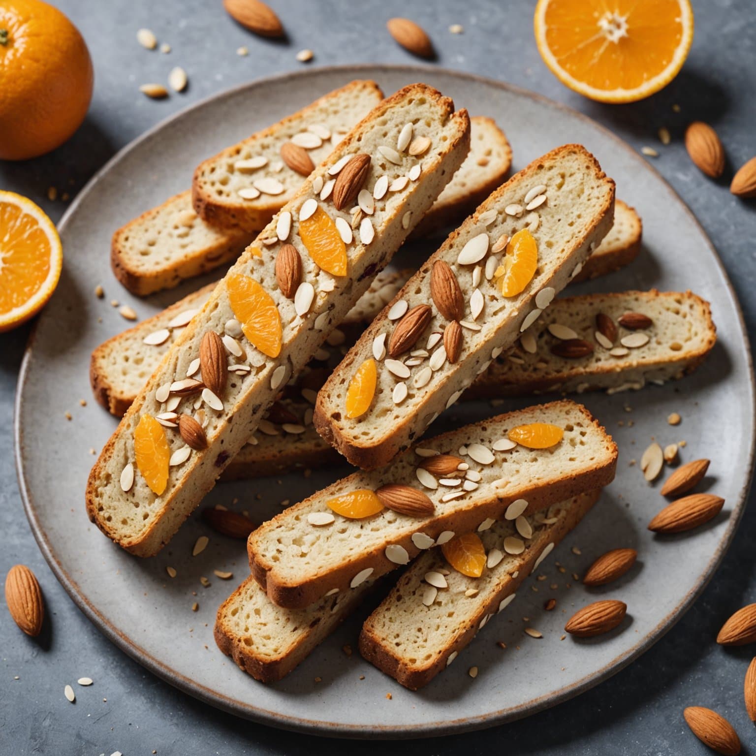 Appelsin- og mandelbiscotti