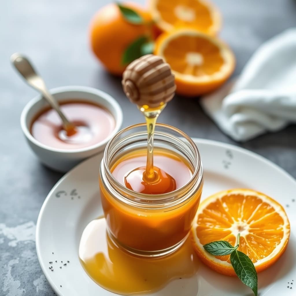 Appelsiner i krydret honning