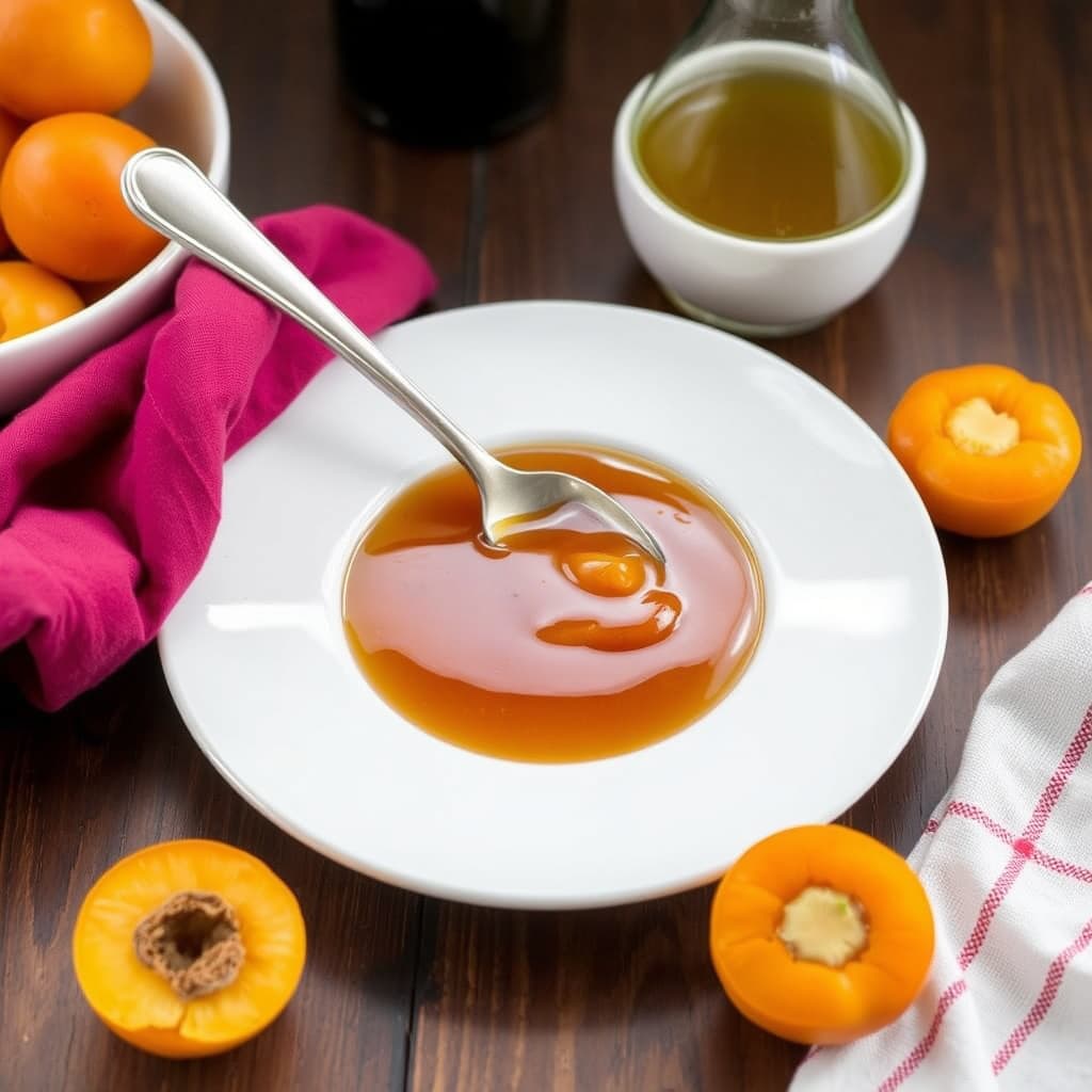 Aprikos- og amaretto-saus