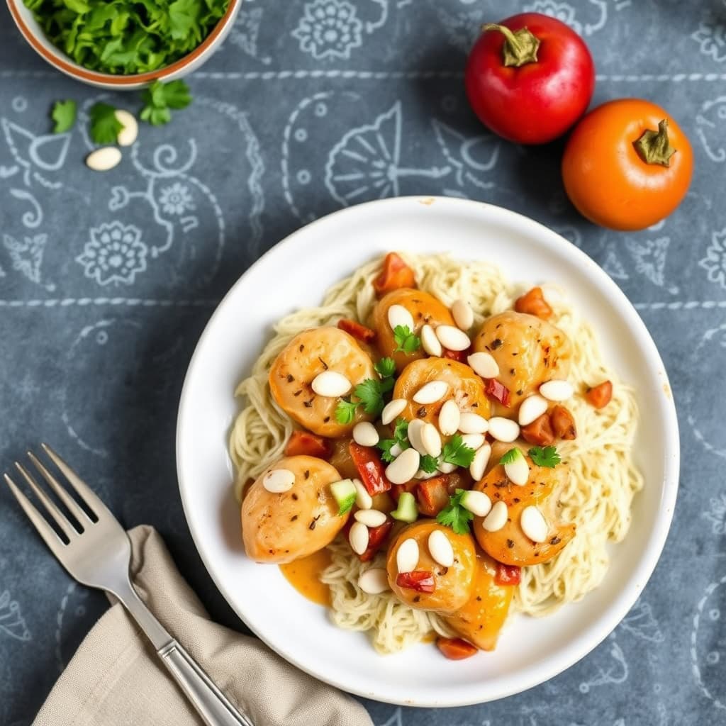 Aprikoskylling med mandler