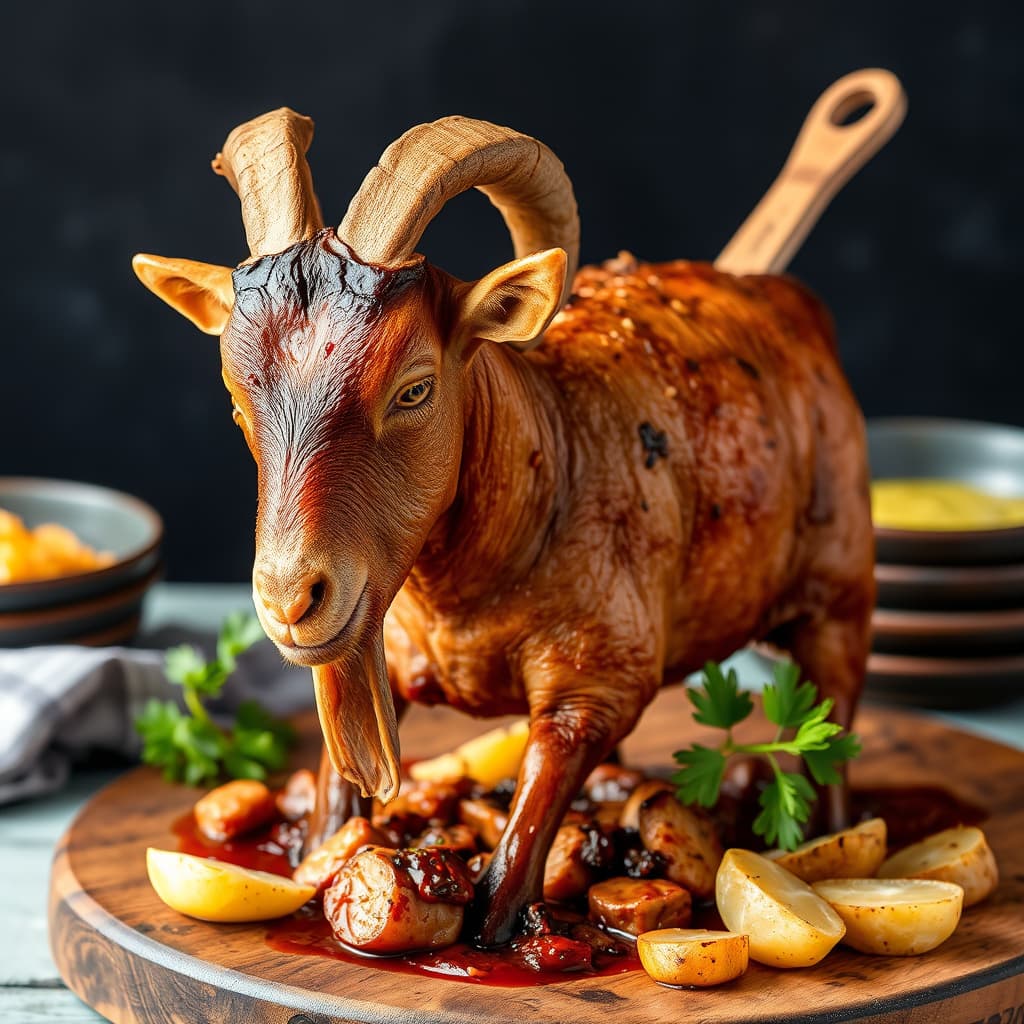 Arni Psito: Tradisjonelt helgrillet geit eller lam