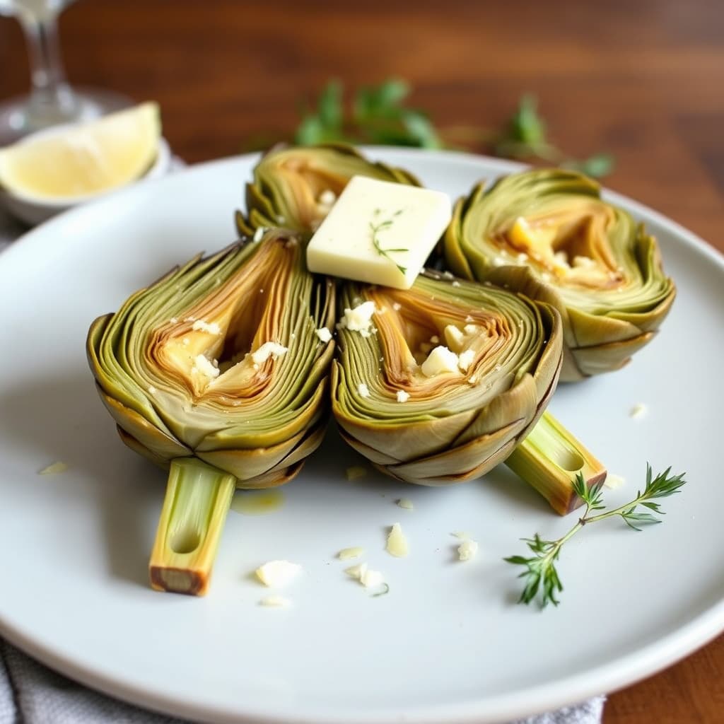 Artisjokker med smør og Parmigiano-ost